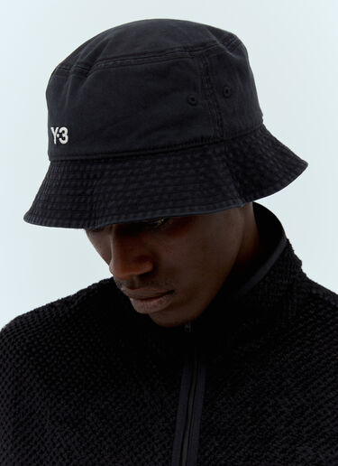 Y-3 Logo Embroidery Bucket Hat Black yyy0158020