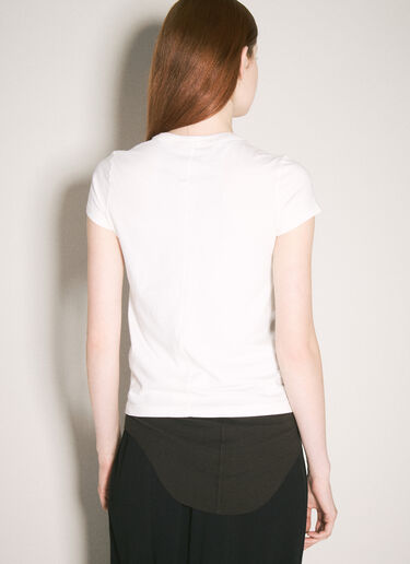 Rick Owens Cropped Level T-Shirt White ric0257009