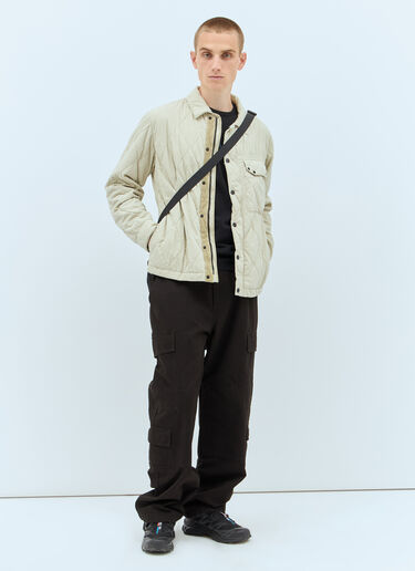 Stone Island Quilted Jacket Beige sto0158016