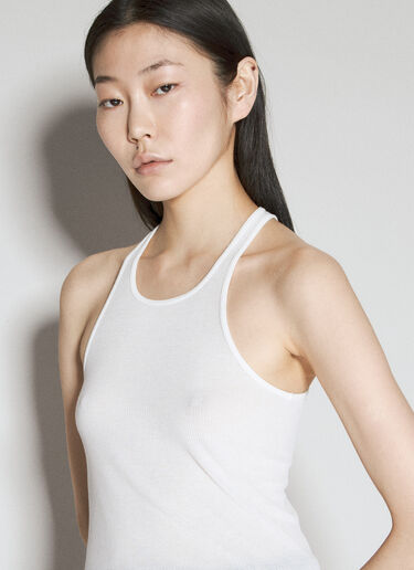 Rick Owens Basic Rib Tank Top White ric0255023