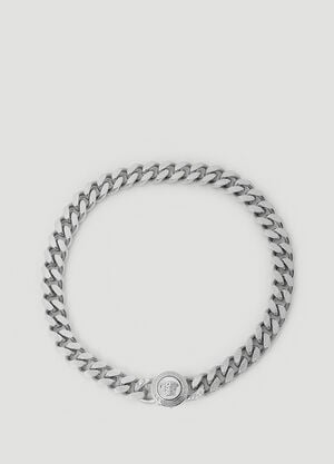 Versace Medusa Chain Necklace White ver0158021
