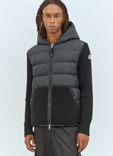 Moncler Padded Zip-Up Cardigan Black mon0158028