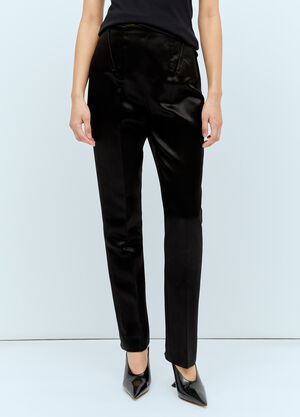 Sportmax Satin Tailored Pants Black spx0257001