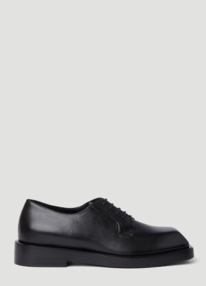 Buffalo Source x Herrensauna Square Toe Derby Shoes Black bsh0155001