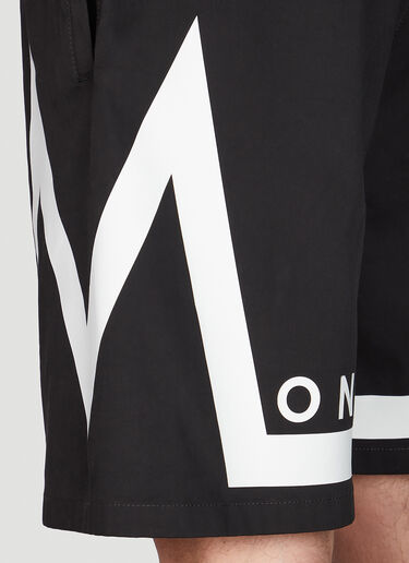 Moncler Logo Track Shorts Black mon0149015