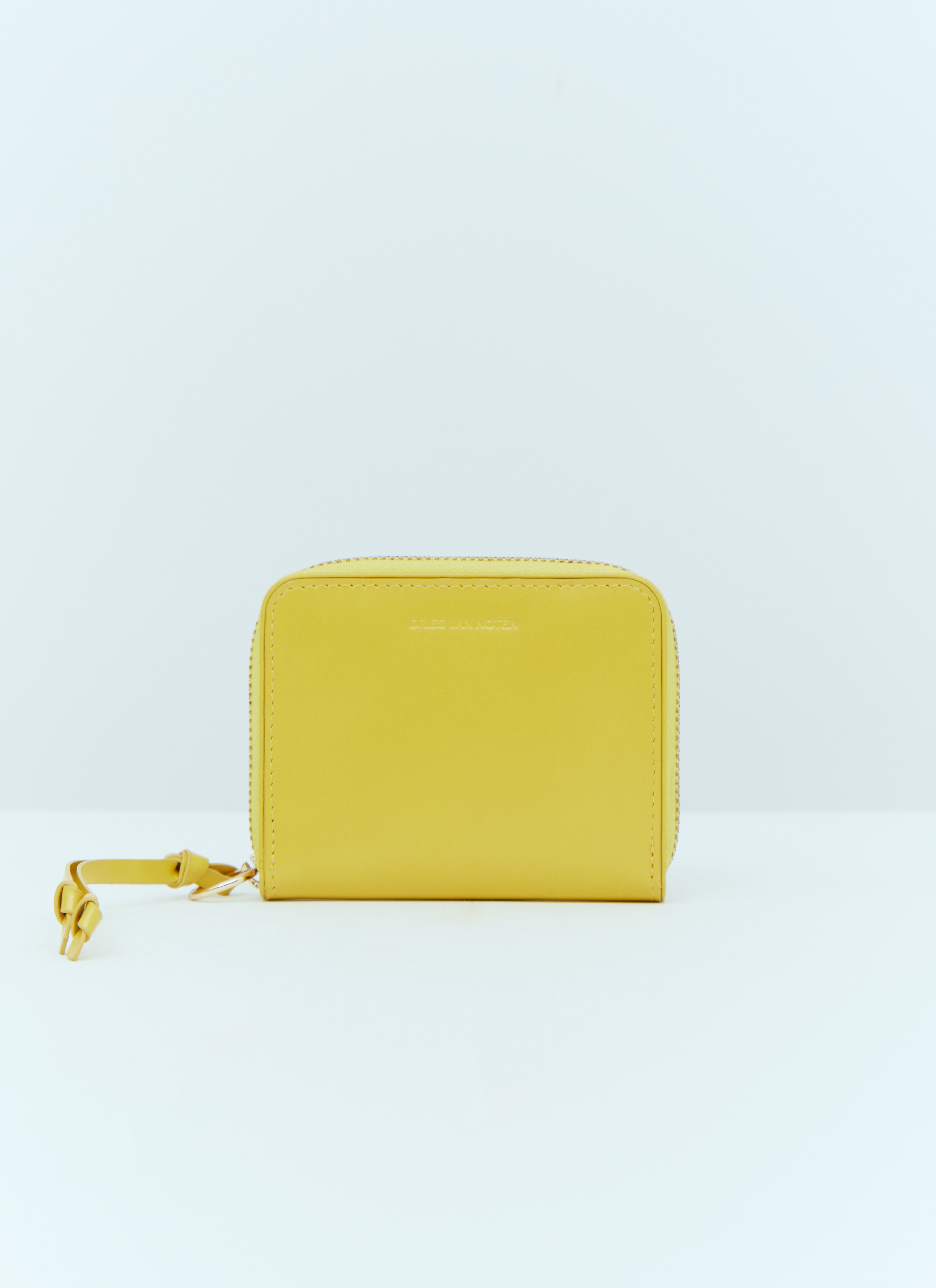Dries Van Noten Zip Around Leather Wallet in Yellow | LN-CC®