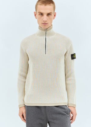 Stone Island Half-Zip Sweater Black sto0158011