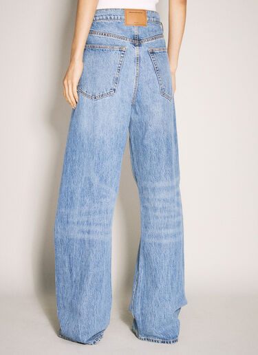 Alexander Wang Cursive Logo Balloon Jeans Blue awg0257030