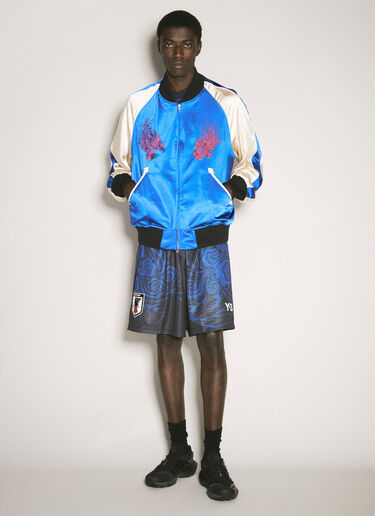 Y-3 JFA Embroidered Satin Jacket Blue yjf0158013