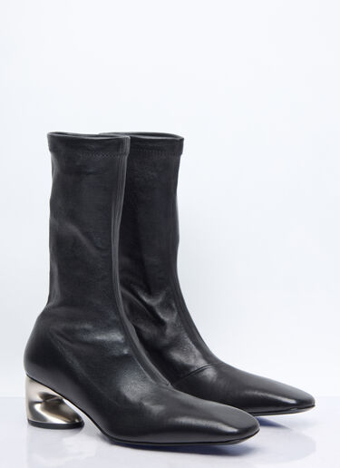 Jil Sander Leather Ankle Boots Black jil0257012