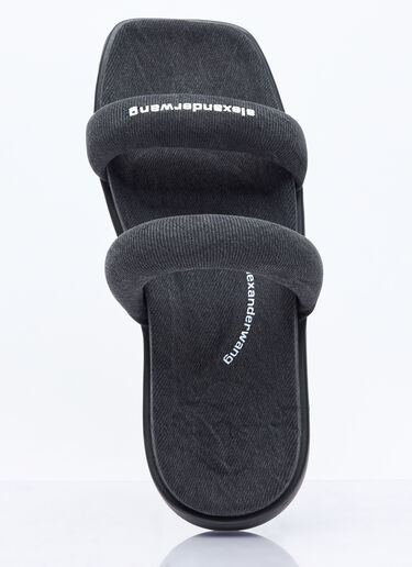 Alexander Wang Jay Flatform Slides Grey awg0257023