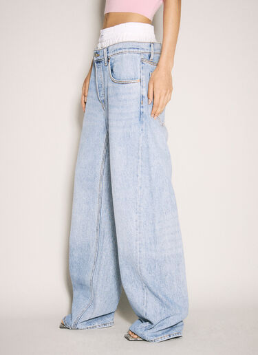 Alexander Wang Brief Waistband Balloon Jeans Blue awg0257031