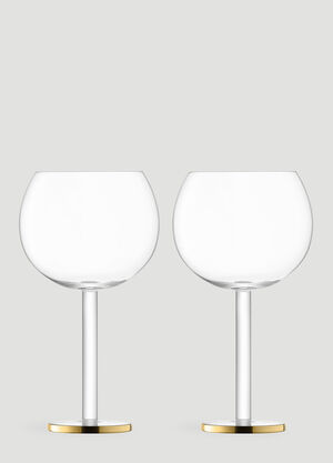 LSA International Set of Two Luca Balloon Glasses Transparent wps0644391
