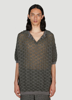 Brain Dead Basket Weave Polo Shirt Multicolour bra0156015