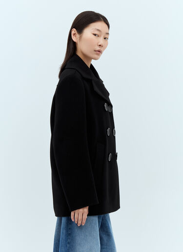 Sportmax Cocoon-Fit Pea Coat Black spx0257009