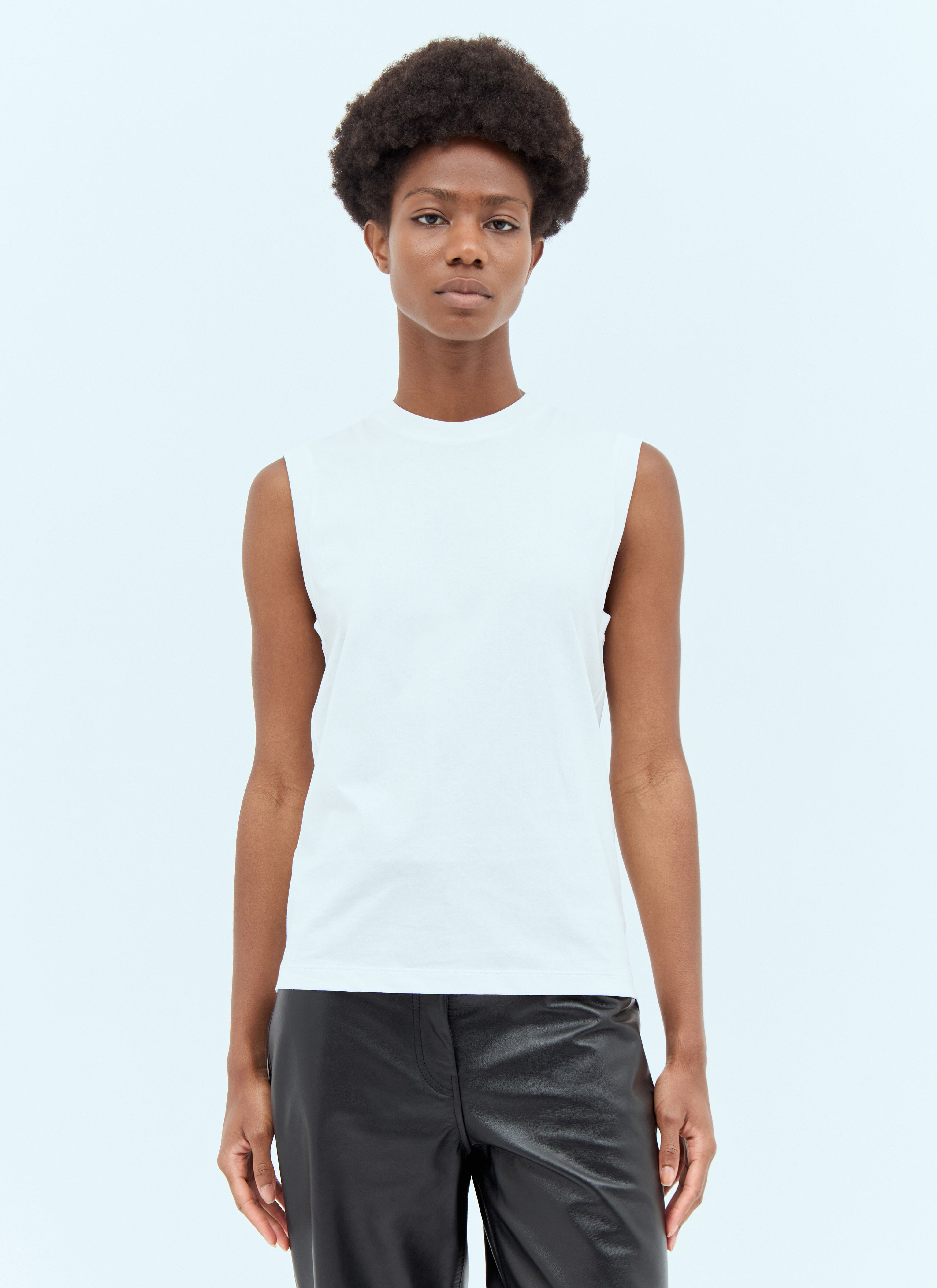 Jacquemus Relaxed Tank Top Black jac0258023