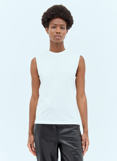 TOTEME Relaxed Tank Top White tot0257028