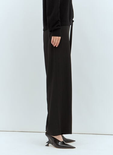 TOTEME Tie-Waist Pants Black tot0257018