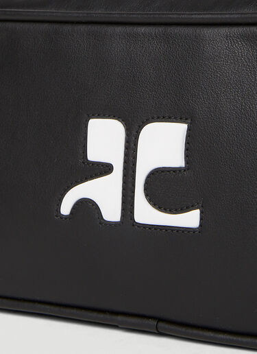 Courrèges Baguette 徽标单肩包 黑色 cou0251020