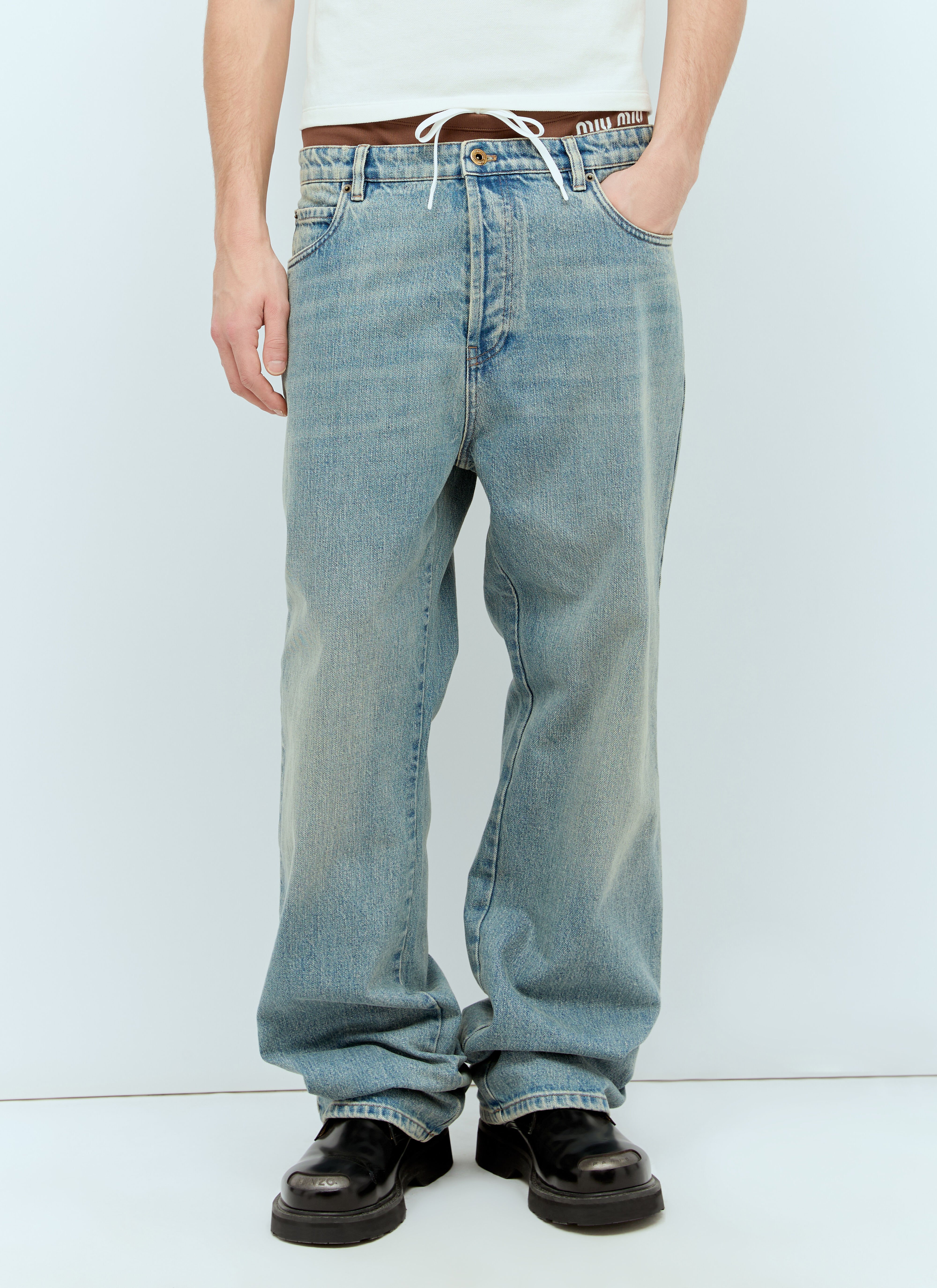 Acne Studios Five Pocket Jeans Blue acn0157005