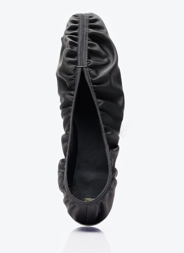 TOTEME The Gathered Flats Black tot0257037