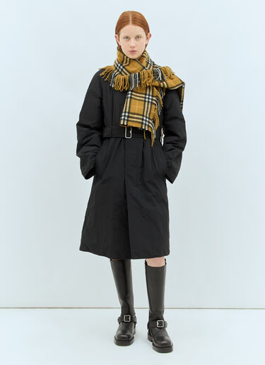 Burberry チェックカシミアマフラー イエロー bur0258008