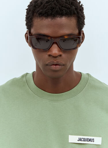 Jacquemus Les Lunettes Meridiano サングラス  ブラウン jas0158004