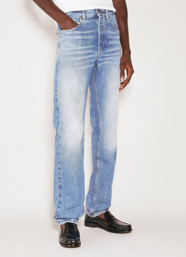 Saint Laurent Baggy Denim Jeans Blue sla0154071