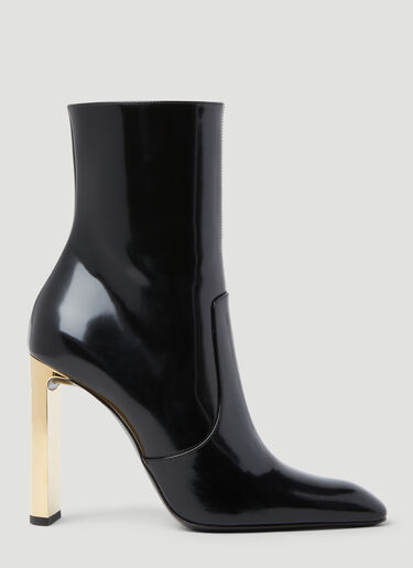 Saint Laurent Auteuil High Heel Boots Black sla0253056