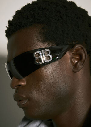 Balenciaga Bossy 眼罩型太阳镜 Black bal0157003