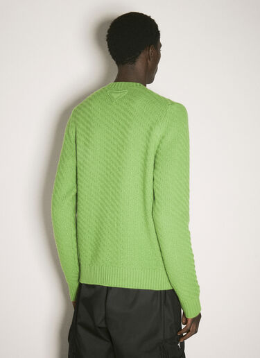 Prada Wool-And-Cashmere-Blend Sweater Green pra0158010