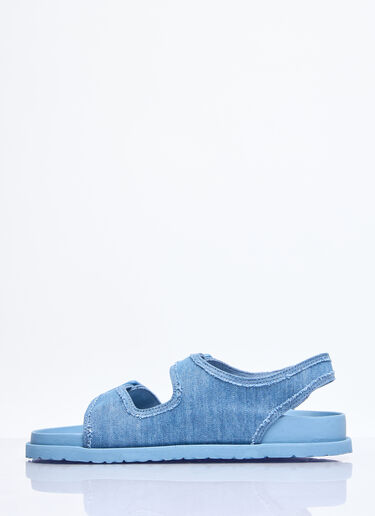 Birkenstock 1774 Milano Stone Washed Denim Sandals Blue brs0258004