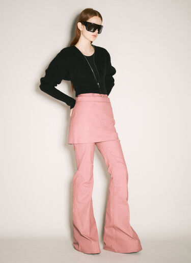 Rick Owens Coated Mini Skirt Pink ric0258005