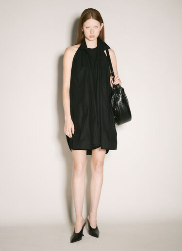 Balenciaga Suspended Shirt Dress Black bal0258005