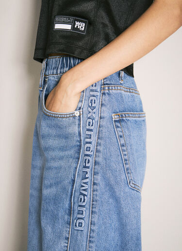 Alexander Wang Elasticated Waistband Balloon Jeans Blue awg0257029