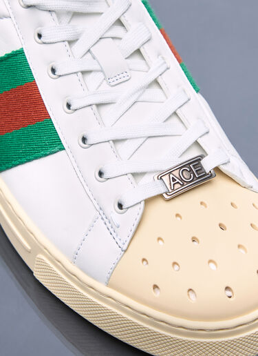 Gucci Ace Sneaker With Web White guc0157047