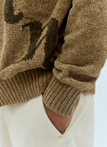 Patta Chenille Knit Sweater Khaki pat0156003