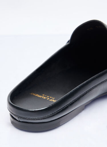 Saint Laurent Loafer Mules Black sla0257049