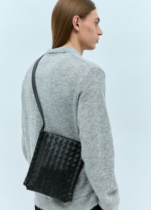 Bottega Veneta スモール フラットループ クロスボディバッグ  ホワイト bov0255103