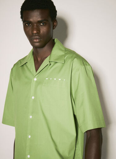 Marni Hidden Logo Shirt Green mni0157001