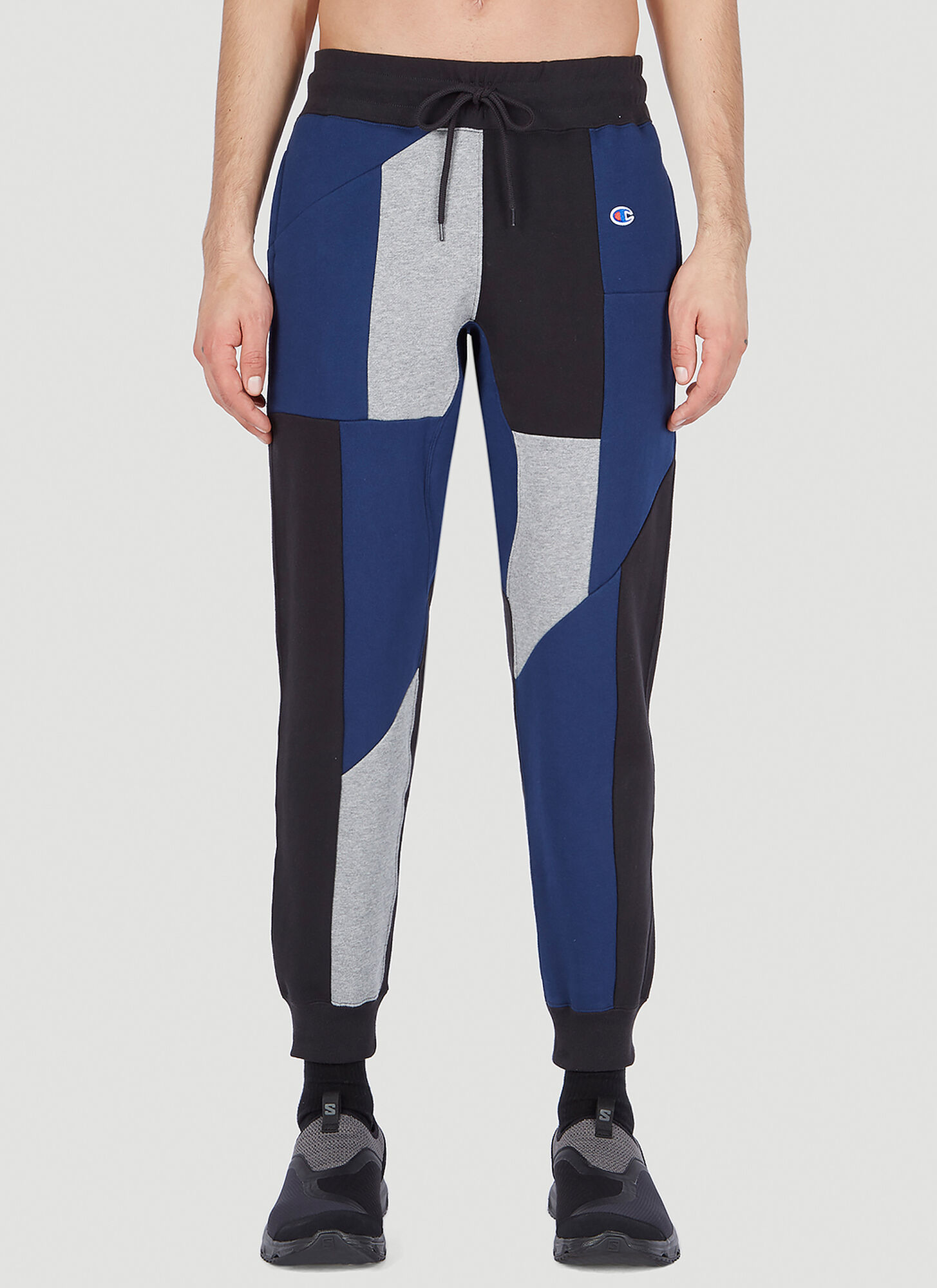 Champion X Anrealage Contrast Panel Track Trousers In Dark Blue