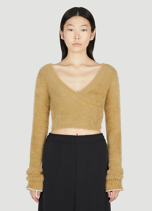 MM6 Maison Margiela Fluffy Sweater Black mmm0255014