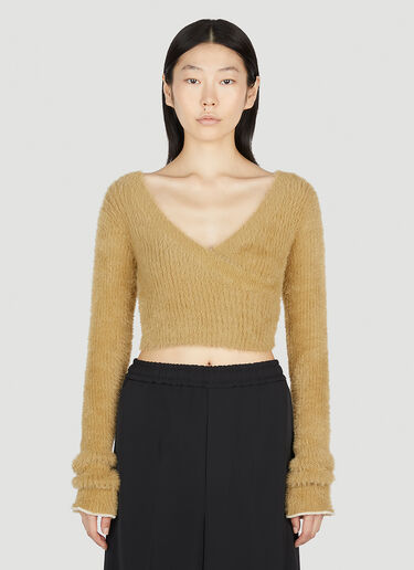 MM6 Maison Margiela Fluffy Sweater Beige mmm0252012