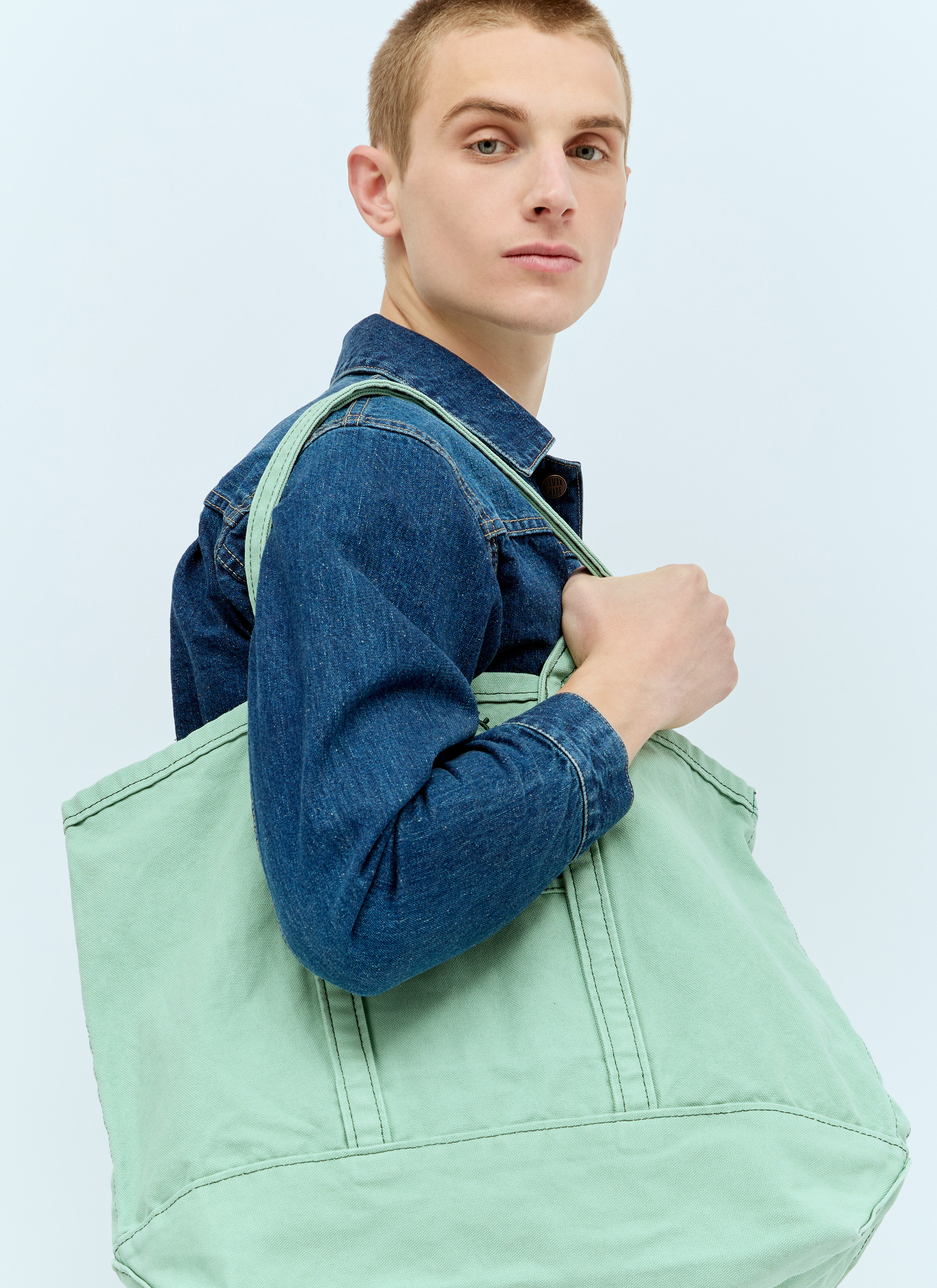 Human Made Men's Garment Dyed Tote Bag in Green | LN-CC®