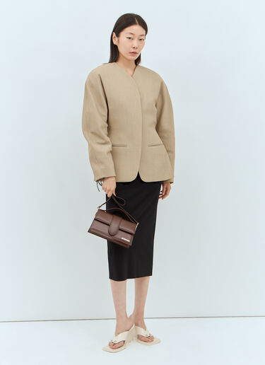 Jacquemus La Veste Ovalo Beige jac0258001