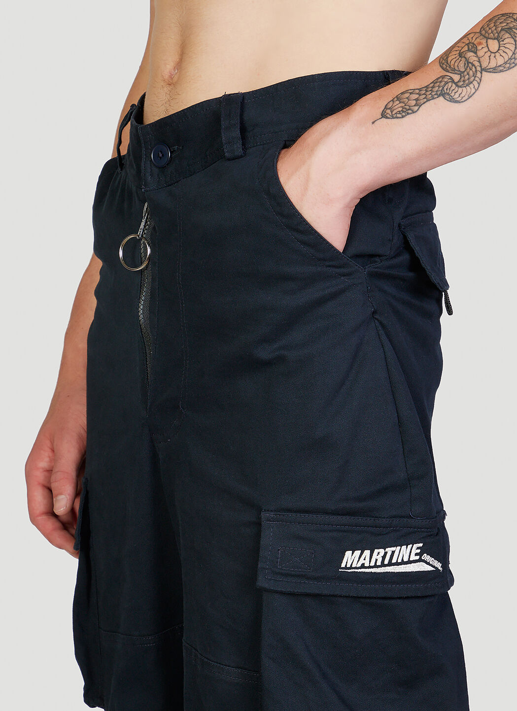 Martine Rose Men's Cargo Pants in Navy | LN-CC®