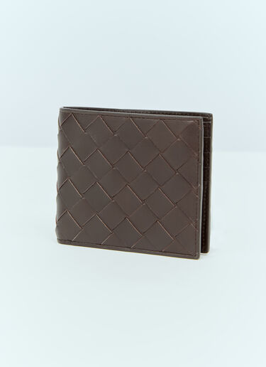 Bottega Veneta Intrecciato Bi-Fold Wallet Brown bov0157030