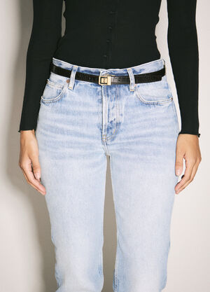 Jacquemus Cassandre Leather Belt Black jac0258038