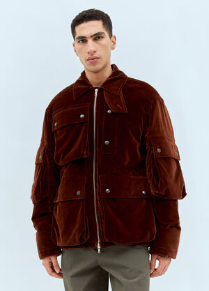 Dries Van Noten Vilburn Velvet Jacket Dark Brown dvn0158018