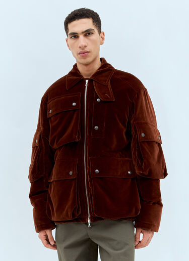 Dries Van Noten Vilburn Velvet Jacket Brown dvn0158005